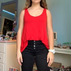 Red tank top